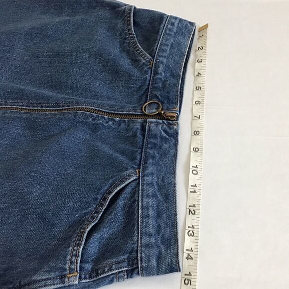 Levi’s Denim Mini Skirt Blue Front Zip Denim Mini Skirt Size 28 - Picture 4 of 10